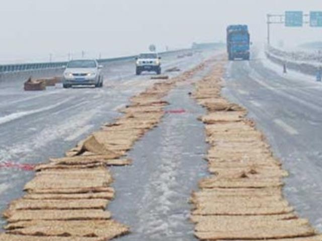 草片在维护道路中的案例